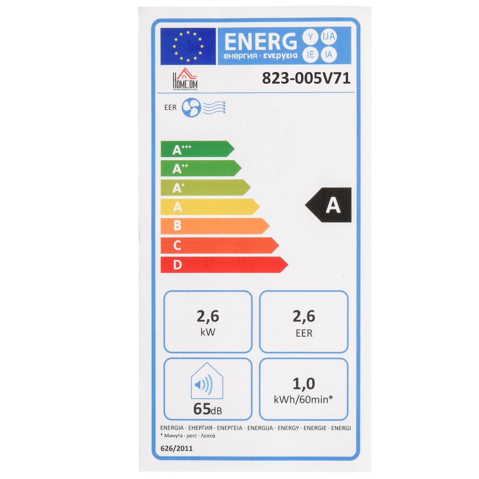 9000 Btu Portable Air Conditioner 4 Modes Led