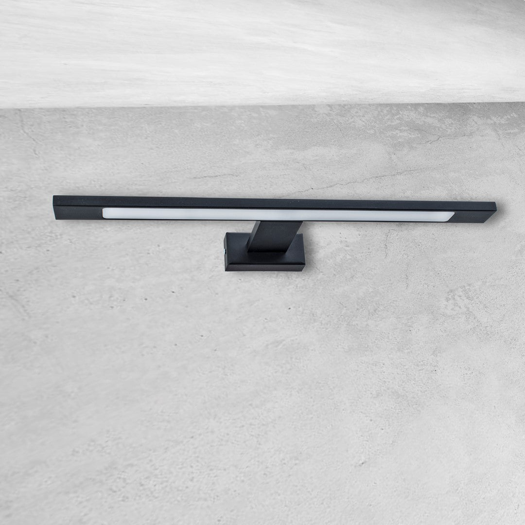 Shine Black Led 7w Wall Lamp Stylish Matt Black Light With Ip44 Rating Perfect For Mounting Above A Bathroom Mirror
