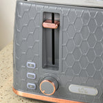 Toaster With 4 Slot, 7 Browning Levels, 1600w  Honeycomb | One Size