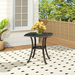 Square Cast Aluminium Garden Bistro Table,62 X 62 Cm H