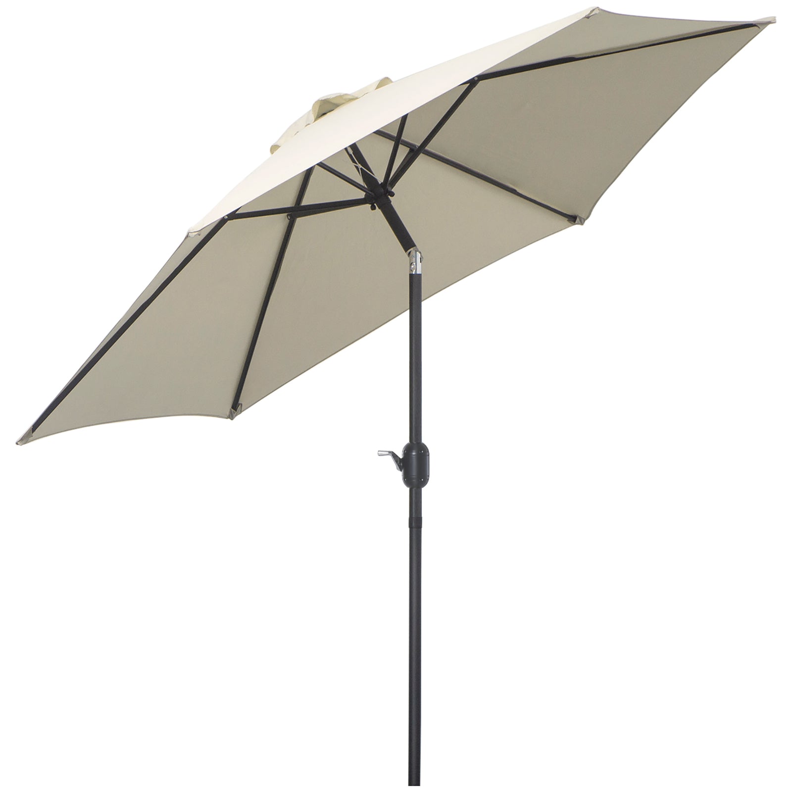 2.6m Patio Umbrella With Tilt Crank | Cream