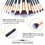 12 Pcs Professional Makeup Brush Set