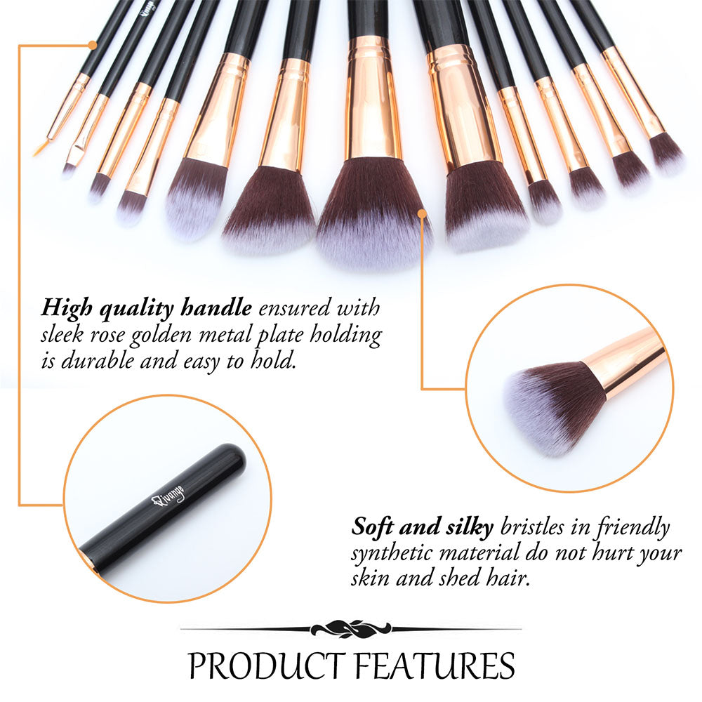 12 Pcs Professional Makeup Brush Set