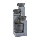 Garden Electric Water Fountain Decor With Lights