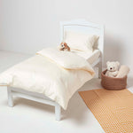 Organic Cotton Cot Bed Duvet Cover Set 400 Thread Count | Cot Bed | Cream