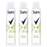 Women Deodorant Spray Pear & Jasmine With 48hrs Protection 200ml, 3 Pack