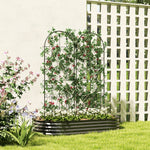 Set Of 2 Metal Garden Trellis, Outdoor Trellis Panels