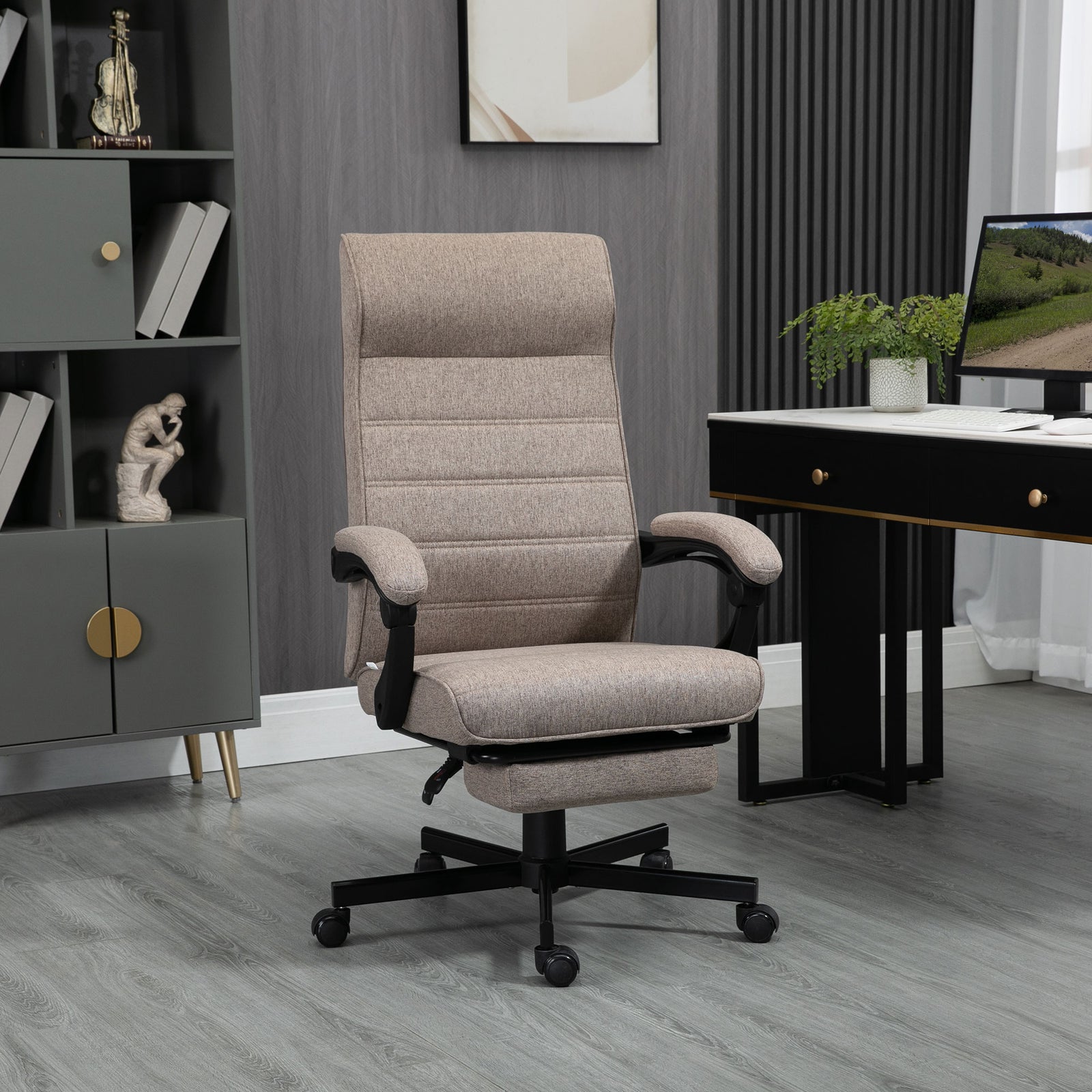 High-back Reclining Office Chair | Brown
