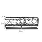 Elegant Wall-mounted Wine Glass Rack For Upside Down Goblet And Bottle Storage