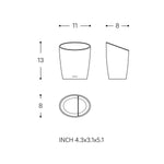Toothbrush Holder, Matt Black, Unique Design Soft Finish Saku Collection