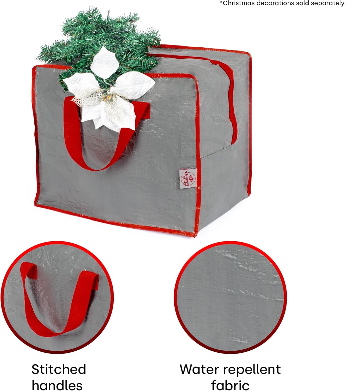 Durable Decoration Storage Bag For Lights, Baubles & Wreaths