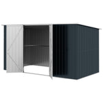 11 X 5.6ft Galvanised Metal Garden Shed With Lockable Doors