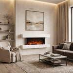 Breeins Wall-mounted Electric Fireplace With Remote Control Timer