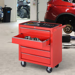 Roller Tool Cabinet Stoarge Box 5 Drawers Garage Workshop Chest Red