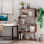 HOMCOM 5 Shelf Storage Bookcase Wooden Cd Book Case Unit