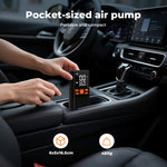 Car Tyre Inflator Cordless Digital Rechargeable Tire Air Compressor Pump | Black