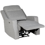 Electric Armchair Fabric Recliner W/ Usb Port | Grey