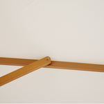 2.5m Wood Garden Parasol Sun Shade | Cream