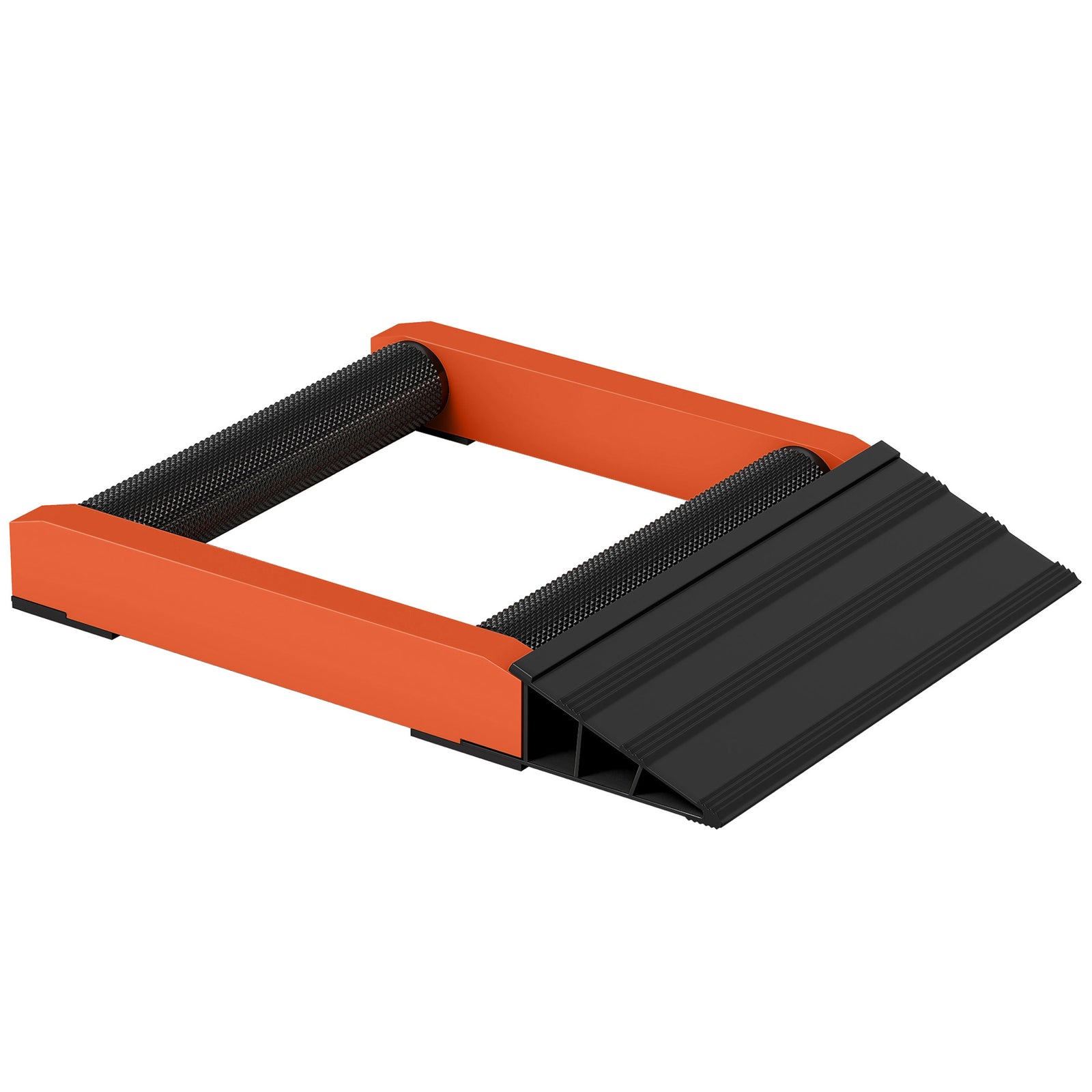 HOMCOM Motorcycle Wheel Roller Stand For Tyre Cleaning And Lubrication