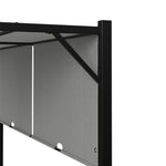Breeins 3m X 3m Garden Pergola With Retractable Canopy, Uv & Water-resistant Canopy Pa-coated Polyester Roof,Heavy-duty Steel Frame Patio Gazebo