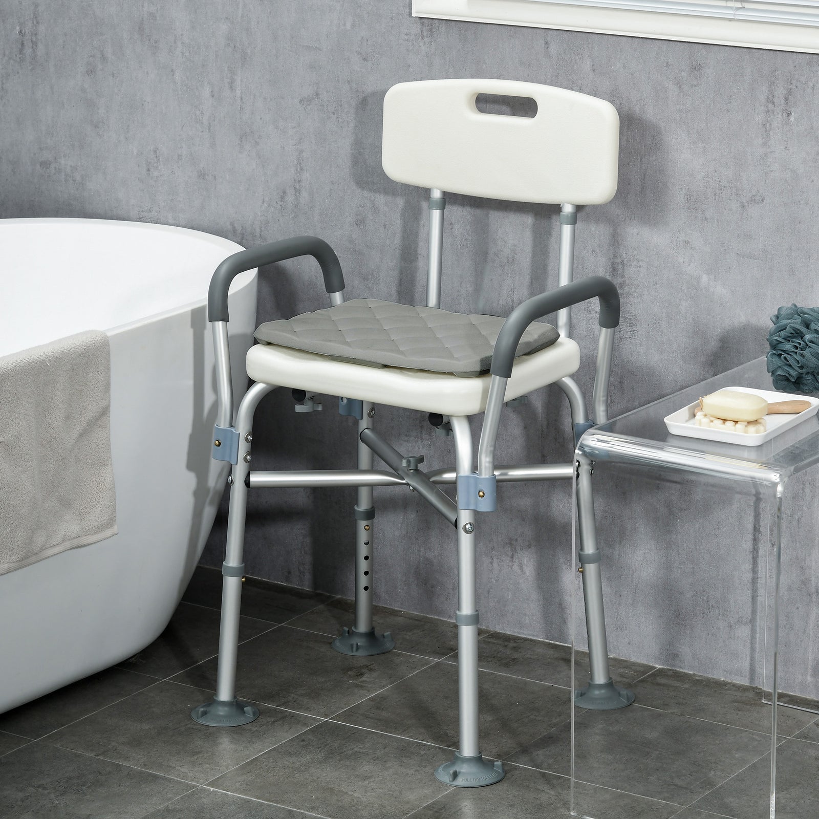 Aluminium Shower Chair Adjustable For Senior Disabled