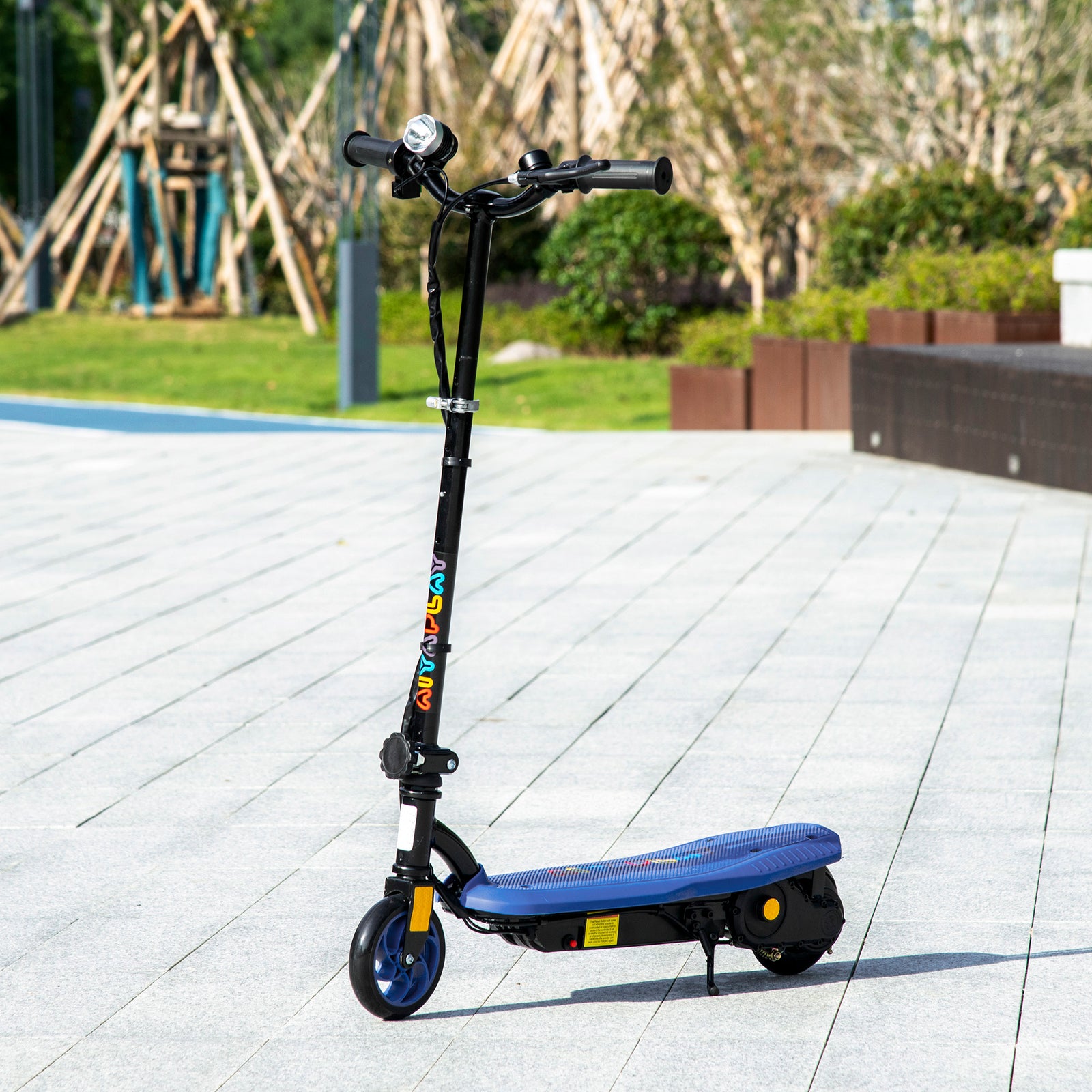 Folding Electric Scooter 120w E-scooter W/ Three Mode Led | Blue