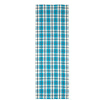 Wilson Handwoven Blue, Yellow And Brown Tartan 100% Cotton Rug | 200cm | Blue