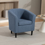 Beulah Fabric Accent Chair | Light Blue