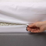 Zipped Mattress Encasement, 10 Cm Depth | Cot | White