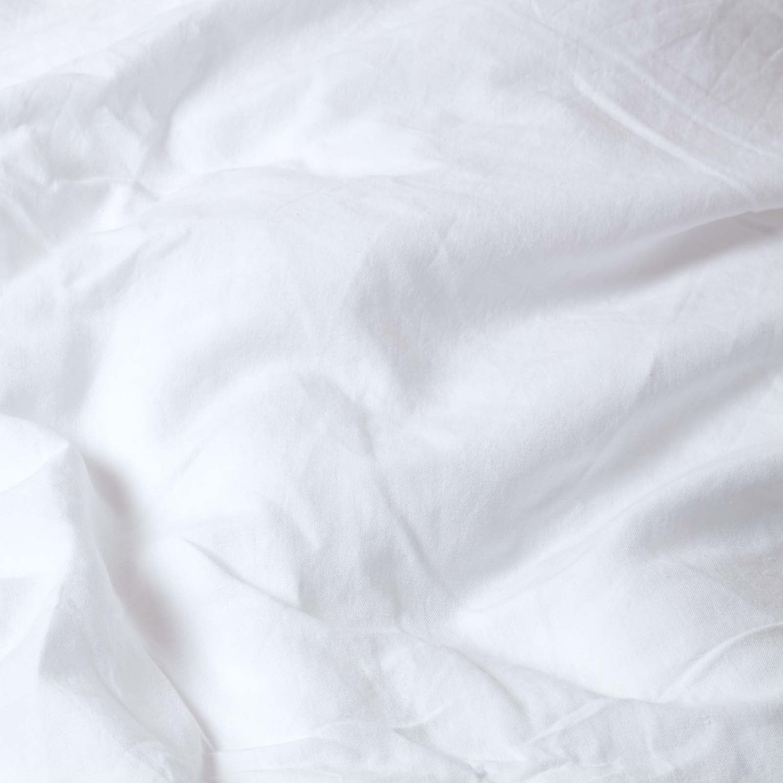 Luxury Linen Deep Fitted Sheet | Double | White