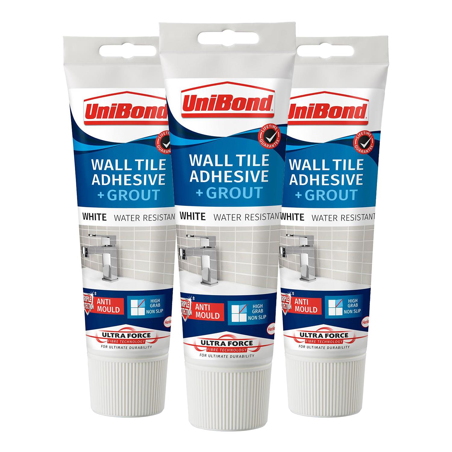 Anti Mould 2 In 1 Wall Tile Adhesive & grout For Easy Tiling 300g | Set-of-3