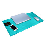 Multifunctional Office Desk Mouse Mat Eco-friendly Pvc+ds Materials - Blue