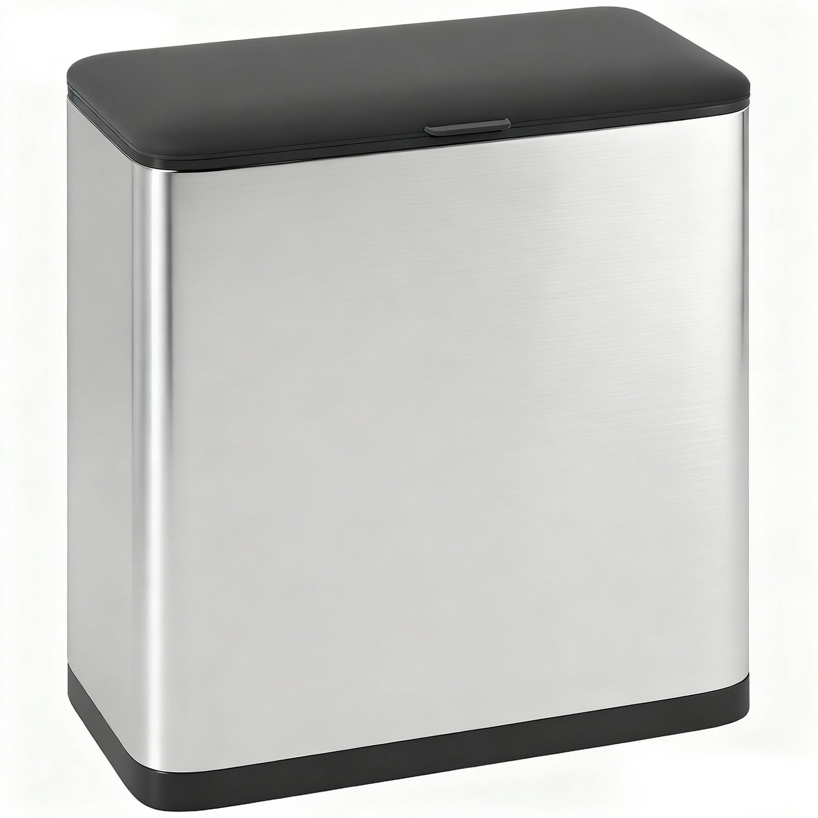 8l Hanging Kitchen Bin, Rubbish Bin W/ Stay-open Lid For Under Sink | Silver