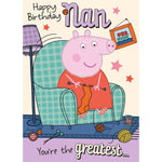 Peppa Pig Birthday Card, Happy Birthday Nan Official Product