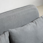 Fabric Convertible 2 Seater Sofa Bed With 2 Pillows