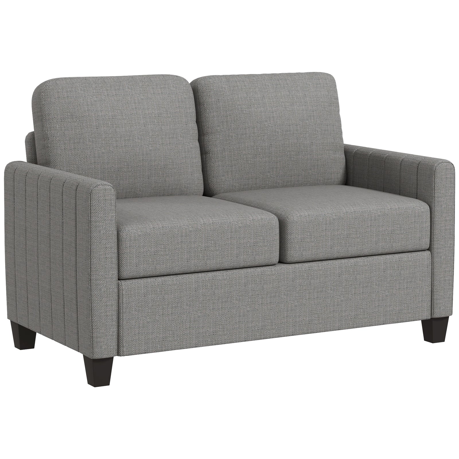 Modern 2 Seater Sofa With Spring Cushion, Back Pillow | Dove Gray