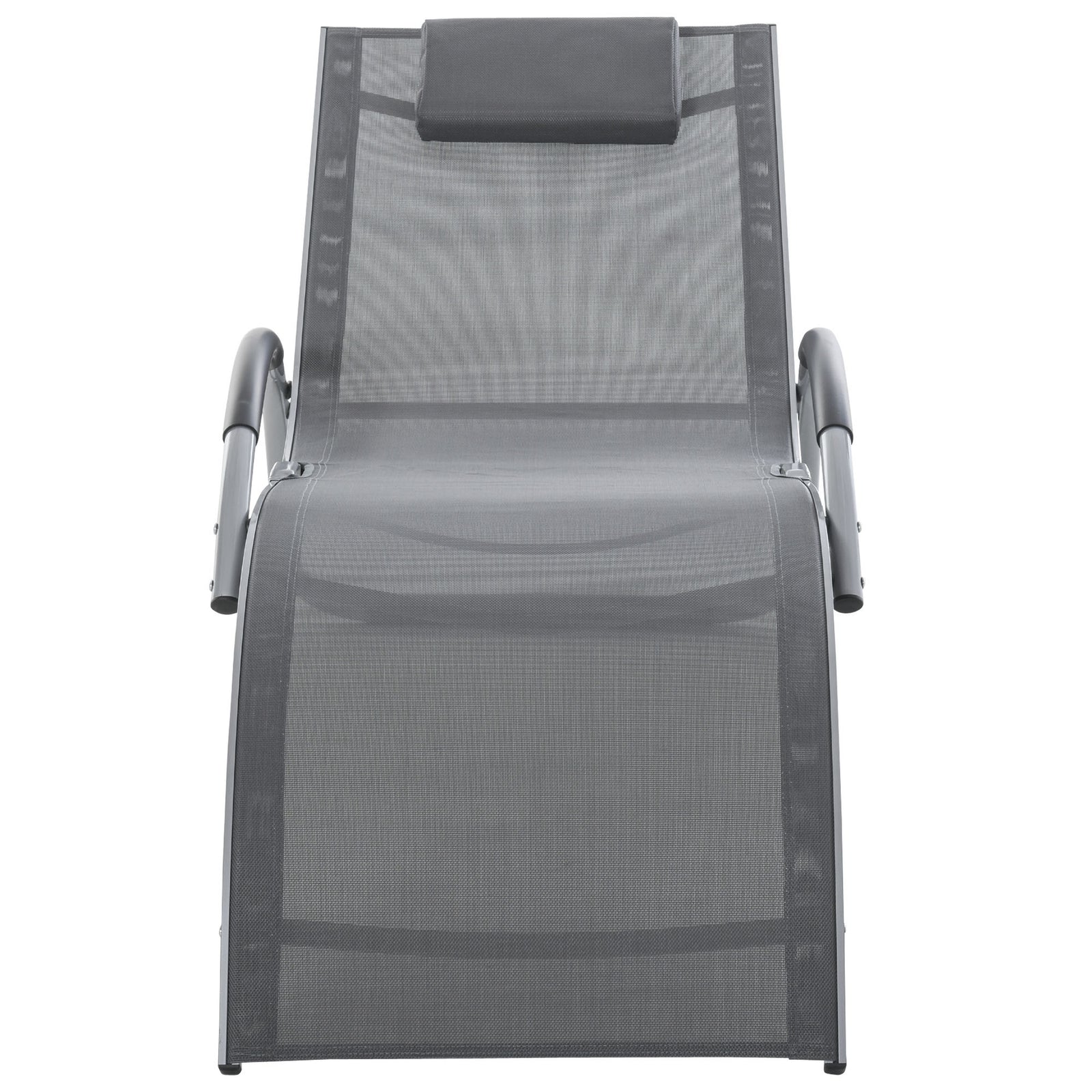 Lounger Chair W/ Removable Pillow | Dark Gray