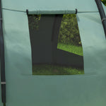3-4 Persons Tunnel Tent, Two Room Camping Tent W/ Windows | Green
