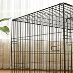 Pawhut Dog Crate With 2 Doors, Tray, Soft Cushion, For Extra Small Medium And Large Dogs | Black