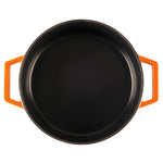 Cast Iron Casserole Dish 28cm Oven Proof Pan & Lid | 28cm | Orange