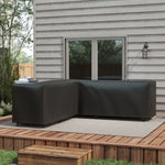 L-shaped Garden Furniture Cover Oxford Fabric Sofa Cover