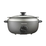Sear & Stew 6.5l Oval Slow Cooker | Silver
