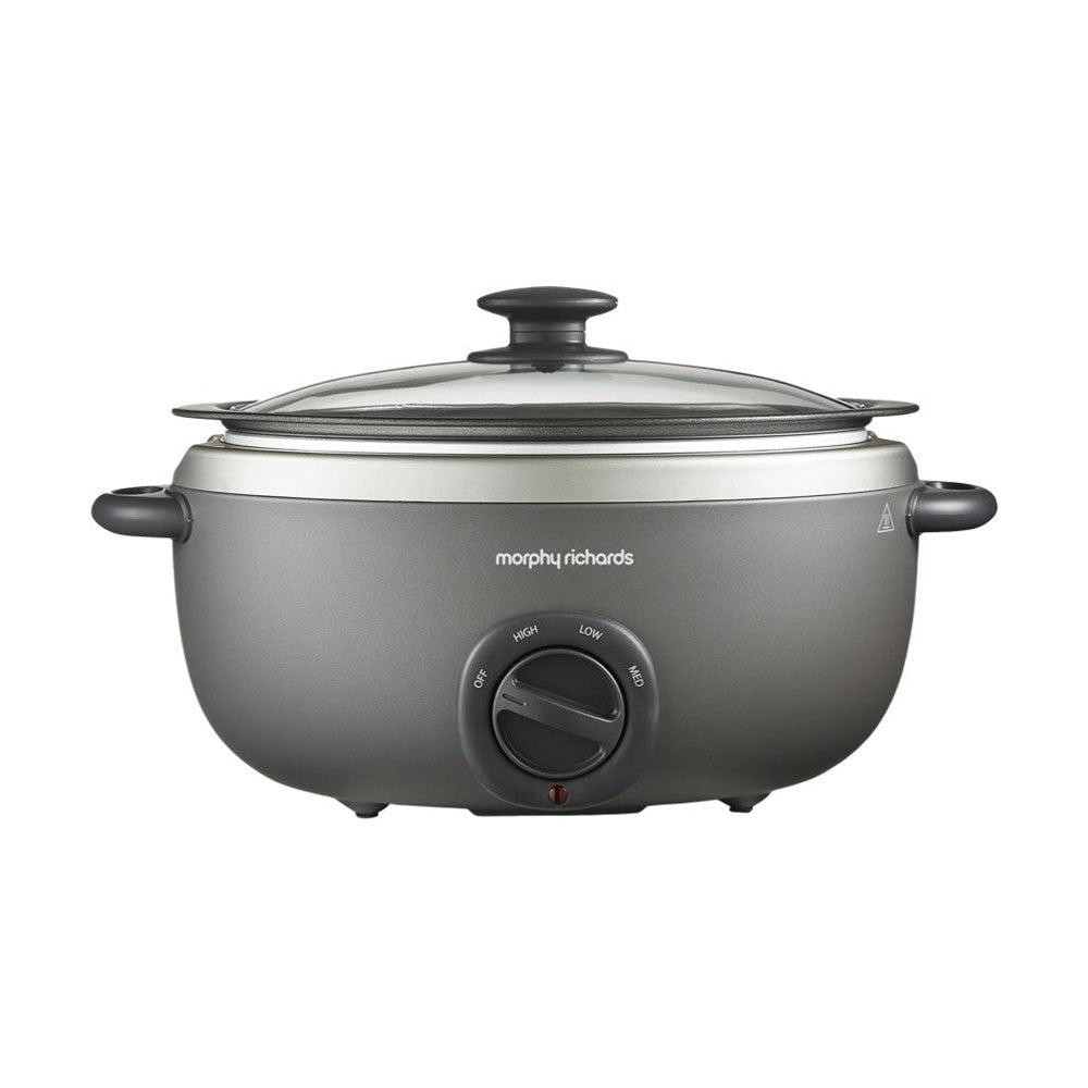 Sear & Stew 6.5l Oval Slow Cooker | Silver
