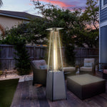10.5kw Patio Gas Heater Pyramid W/ Regulator & Cover