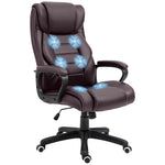 High Back Vibration Massage Chair | Brown