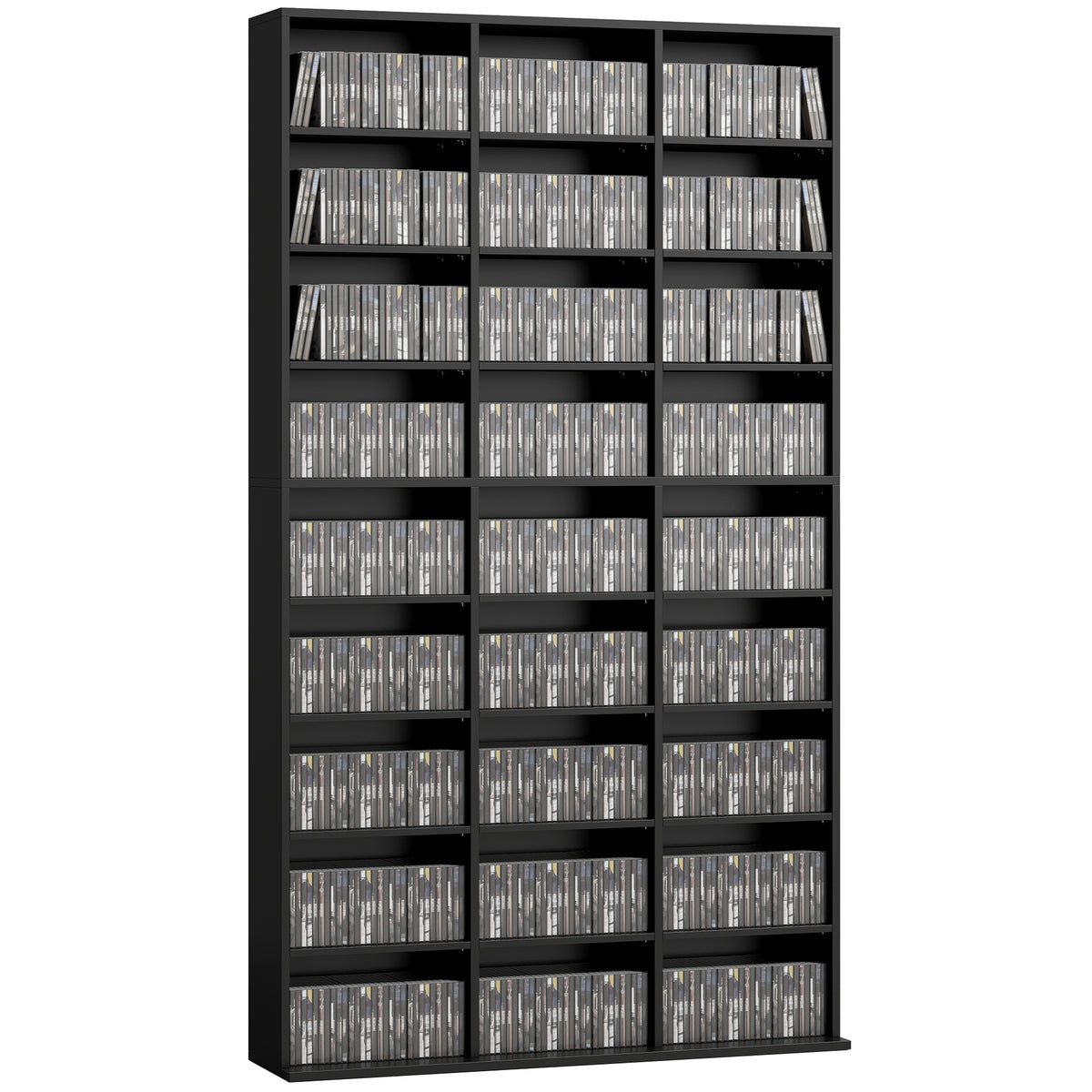 HOMCOM 835 Cd/500 Dvd Storage Unit, Blu-ray Media Storage Shelf