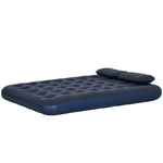 King Size Air Bed With 2 Pillows | Blue