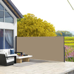 Retractable Side Awning, Garden Divider | Medium | Khaki