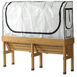 Medium Wall Hugger Greenhouse Frame & Multi-cover Set