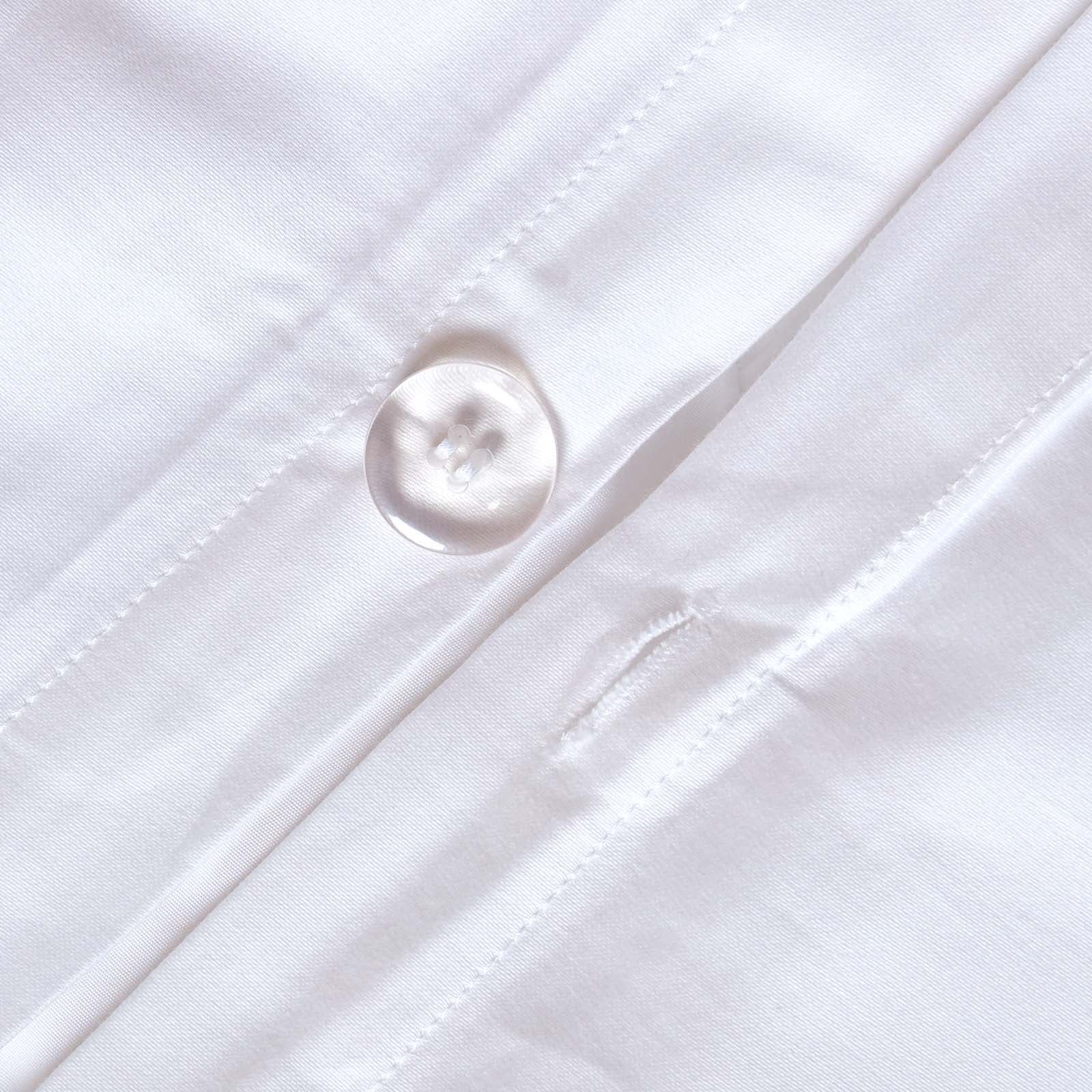 Organic Cotton Cot Bed Duvet Cover Set 400 Thread Count | Cot Bed | White